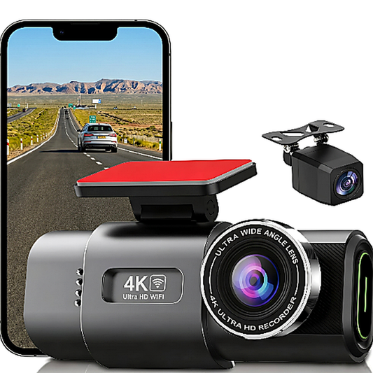 Caméra de tableau de bord 4K avec enregistrement vidéo