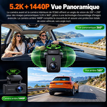 Dashcam Voiture 360